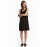 H&M Trapezowa sukienka z dżerseju 0538280002 Czarny