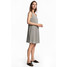 H&M Trapezowa sukienka z dżerseju 0538280001 Naturalna biel/Wzór
