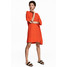 H&M Krótka sukienka 0511304005 Pomarańczowy