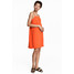 H&M Sukienka z krepy 0548696001 Pomarańczowy