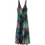 H&M Długa sukienka z jedwabiu 0511046001 Wielobarwny