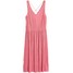 H&M Plisowana sukienka 0383569008 Różowy