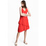 H&M Sukienka z krepy 0488311001 Czerwony