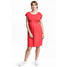 H&M MAMA Dżersejowa sukienka 0456588001 Koralowoczerwony