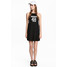 H&M Krótka sukienka z dżerseju 0518608001 Czarny