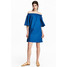 H&M Sukienka z odkrytymi ramionami 0558013002 Ciemnoniebieski