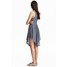 H&M Koronkowa sukienka 0530863003 Gołębi błękit