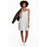 H&M Sukienka na ramiączkach 0524794003 Jasnoszary melanż