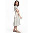 H&M Dżersejowa sukienka 0525670001 Szary melanż