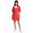 H&M Bawełniana sukienka 0558622001 Czerwony