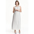 H&M MAMA Długa sukienka 0475318001 Jasnoszary