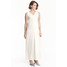 H&M MAMA Długa sukienka 0444194001 Naturalna biel