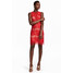 H&M Koronkowa sukienka 0534724001 Czerwony