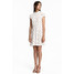 H&M Sukienka z krepy 0549527001 Biały/Kwiaty