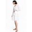 H&M Bawełniana spódnica z haftem 0524869003 Biały