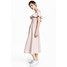 H&M Sukienka z odkrytymi ramionami 0533023005 Pudroworóżowy