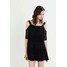 Topshop LACE COLD SHOULDER Sukienka letnia black TP721C0R1