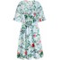 H&M Wzorzysta sukienka 0589140001 Jasnoniebieski/Białe paski