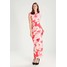 Wallis FLORAL Długa sukienka pink WL521C0AZ