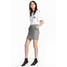 H&M Krótka spódnica 0571603001 Czarno-biały/Pepitka