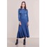 Polo Ralph Lauren Długa sukienka shale blue heather PO221C02W