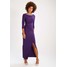 Dorothy Perkins EMBELLISHED NECK Długa sukienka purple DP521C16T