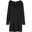 H&M Krótka sukienka z dżerseju 0502522003 Czarny