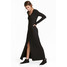 H&M Długa sukienka z dżerseju 0564471001 Czarny