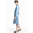 H&M Jedwabna sukienka 0531496001 Gołębi błękit