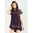 Free People IN THE CLOUDS EMBROIDERED Sukienka letnia navy FP021C03F