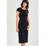 Finery London DUNFORD CAPE Sukienka z dżerseju washed black FIC21C016