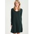 American Vintage Sukienka z dżerseju dark green AM221C01Q