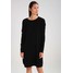 Benetton Sukienka dzianinowa black 4BE21C07Q