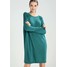 Benetton Sukienka dzianinowa green 4BE21C07Q