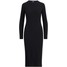 Polo Ralph Lauren Sukienka dzianinowa polo black PO221C02X