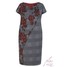 Monnari Sukienka Plus size z motywem róż SUKPOL0-15J-DRE3440-K005D601-R46
