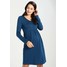 Spring Maternity BENTE FRONT ZIP NURSING Sukienka z dżerseju riverside blue SPA29F00I