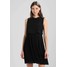 TOM TAILOR DENIM DOUBLE LAYER Sukienka koszulowa black TO721C04X