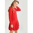 Envii LONG SLEEVE DRESS Sukienka letnia pompeian red EI421C00N