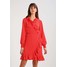 JUST FEMALE HIRO WRAP DRESS Sukienka letnia red /white JU121C024