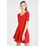 Superdry WAVE TEXTURED SKATER DRESS Sukienka z dżerseju flare red SU221C09W