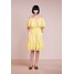Perseverance DAISY CROCHET ANGLAISE OFF SHOULDER DRESS Sukienka letnia soft yellow PEE21C002