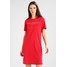 Calvin Klein Jeans DOON INSTITUTIONAL Sukienka z dżerseju tango red C1821C02B