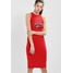 Superdry PACIFIC BODYCON DRESS Sukienka z dżerseju flare red SU221C0A6