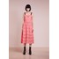 Perseverance AZTEK GUIPURE STRAPPY MIDI DRESS Sukienka letnia coral pink PEE21C001