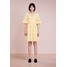 Perseverance AZTEK GUIPURE OPEN BACK MINI DRESS Sukienka letnia soft yellow PEE21C000