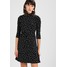 Warehouse DOTTY CHANNEL DRESS Sukienka z dżerseju black/white WA221C0CP
