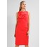 Vero Moda VMVICTORIA BOW DRESS Sukienka z dżerseju poppy red VE121C1C5