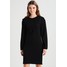 Urban Classics LADIES TERRY VOLANT DRESS Sukienka letnia black UR621C00H