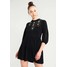 Topshop EMBROIDERED TRIM SMOCK Sukienka letnia black TP721C0U2
